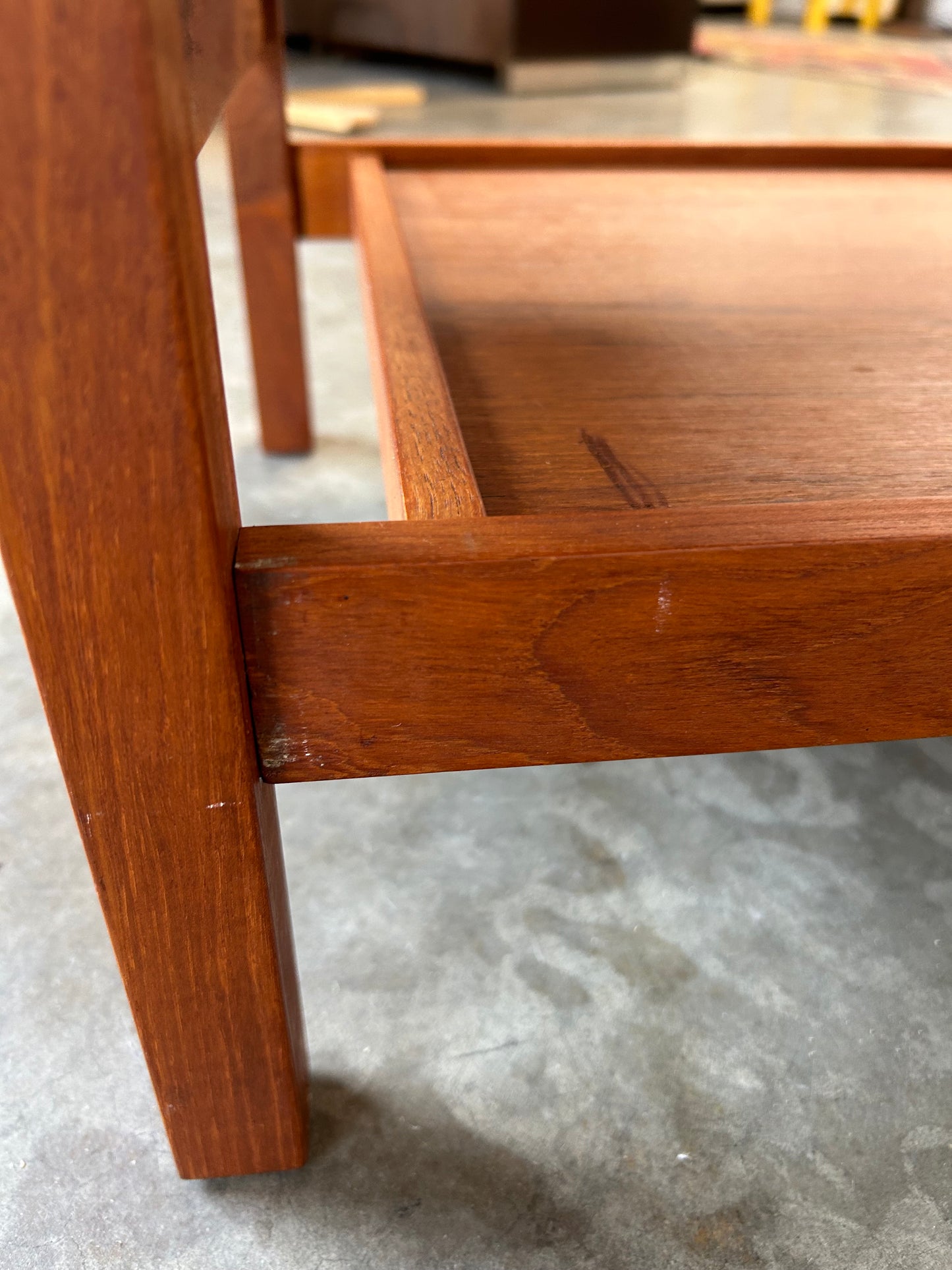 Teak Side Table Beverage Cart on Castors, Circa 1970s