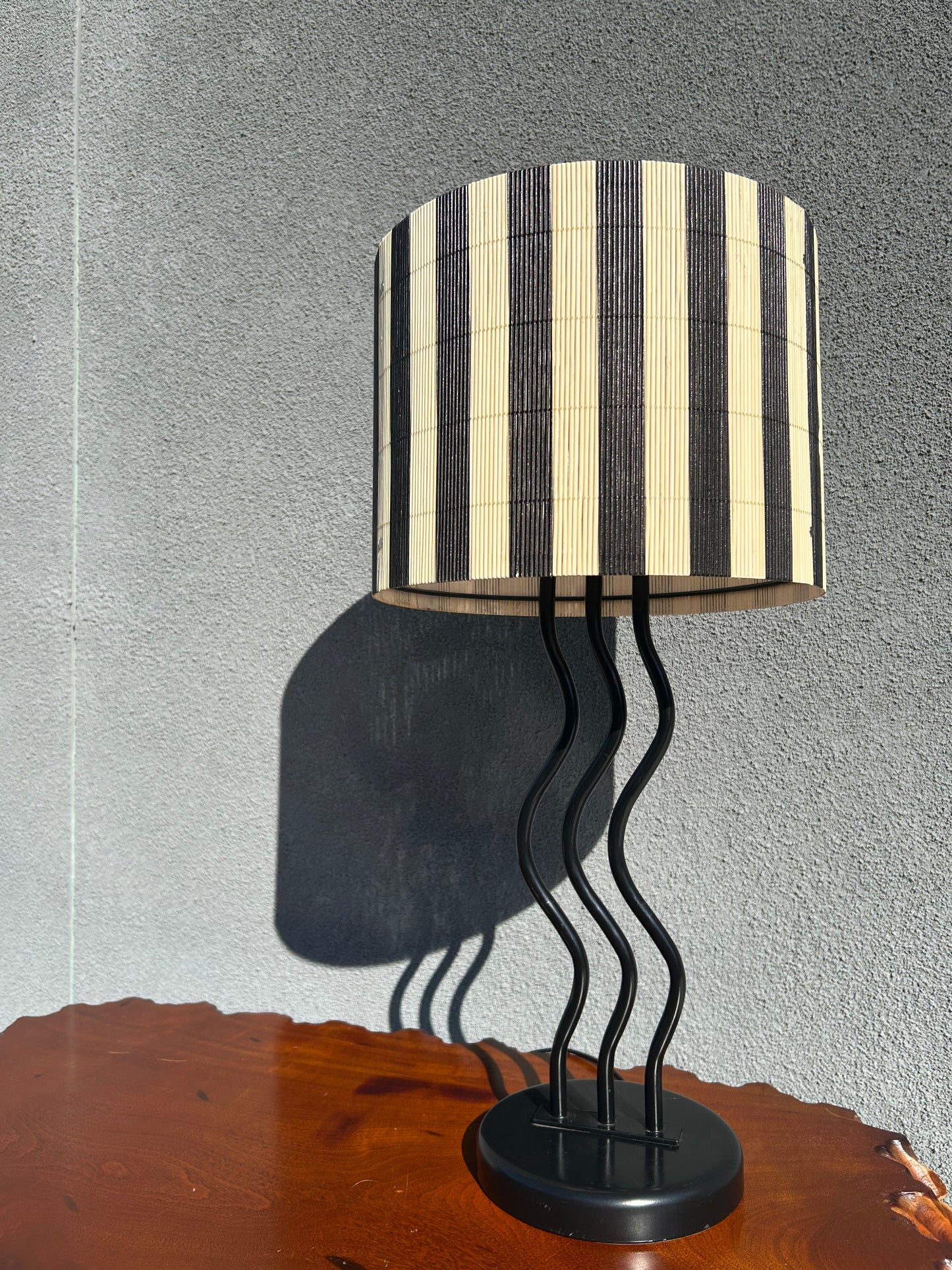Post Modern Squiggle Table Lamp, Circa 1980s