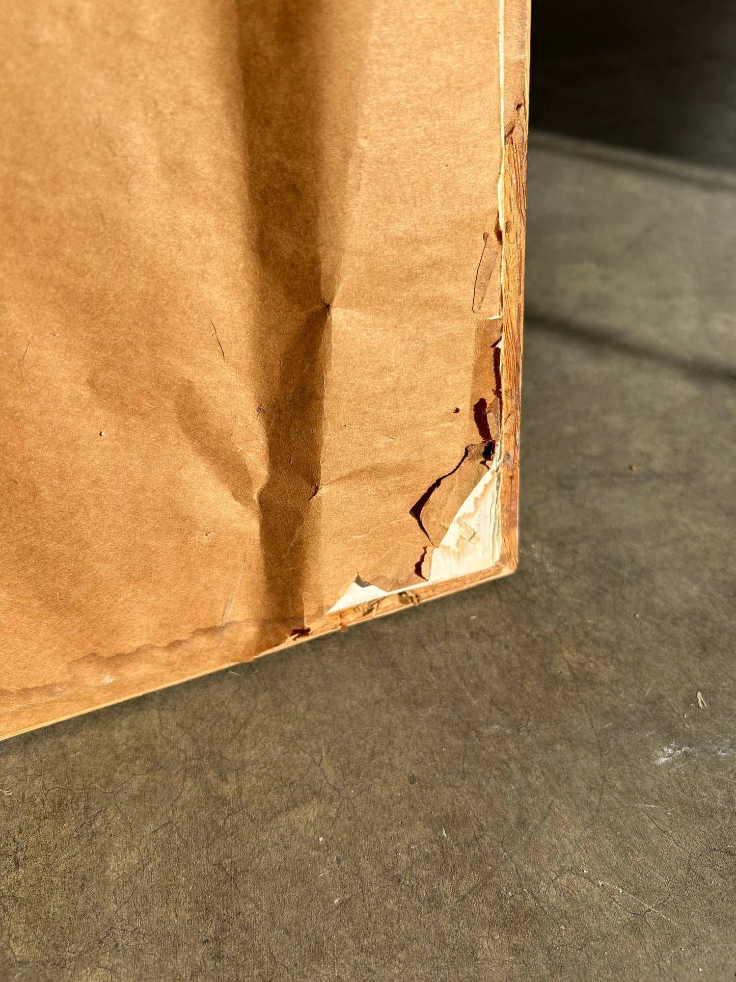 Vintage Cubist Abstract Drawing, Circa 1980s, Signed