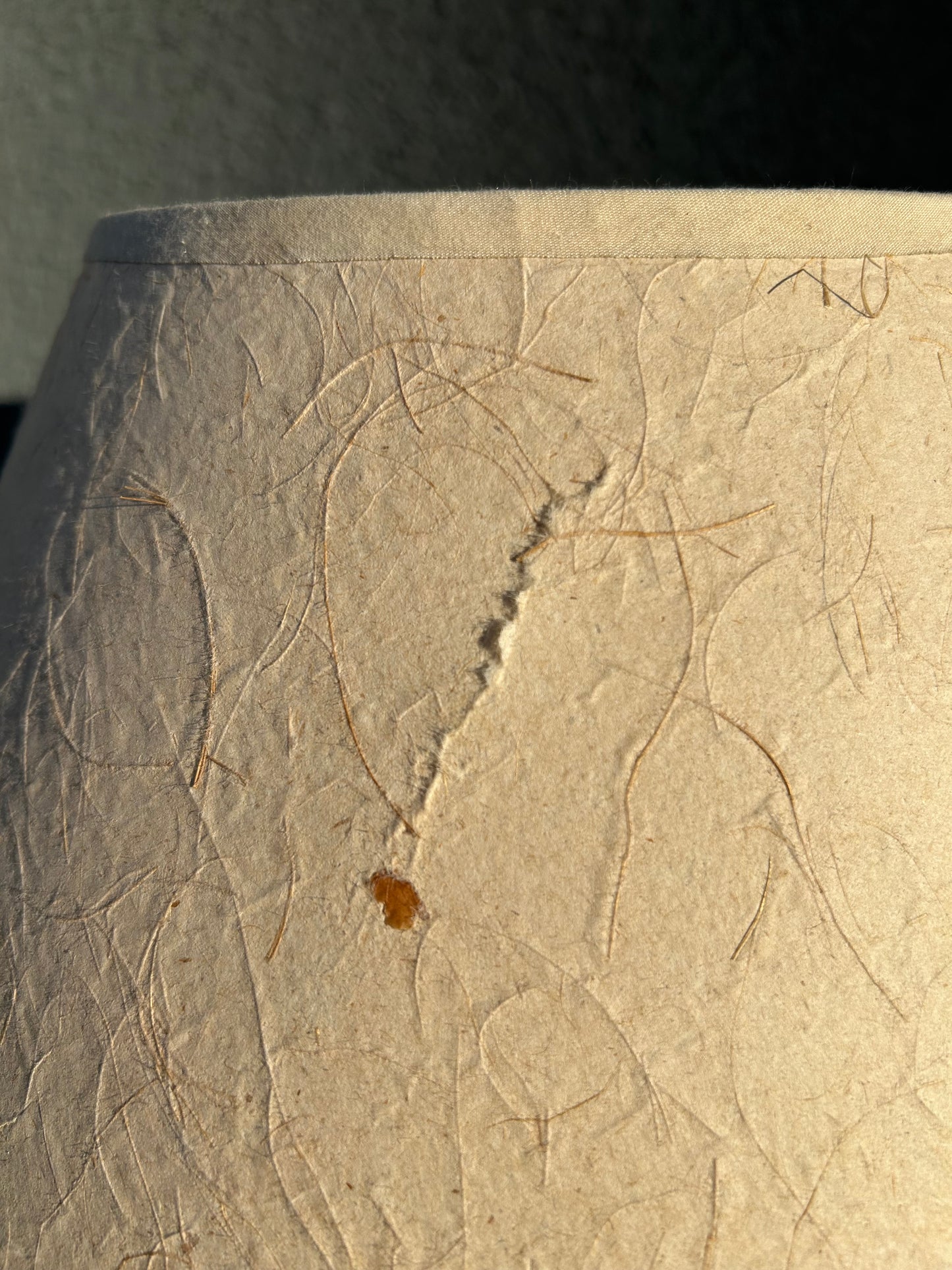 Vintage MCM Brass and Oak Floor Lamp with Built-in Leather Magazine Holder, Circa 1970s