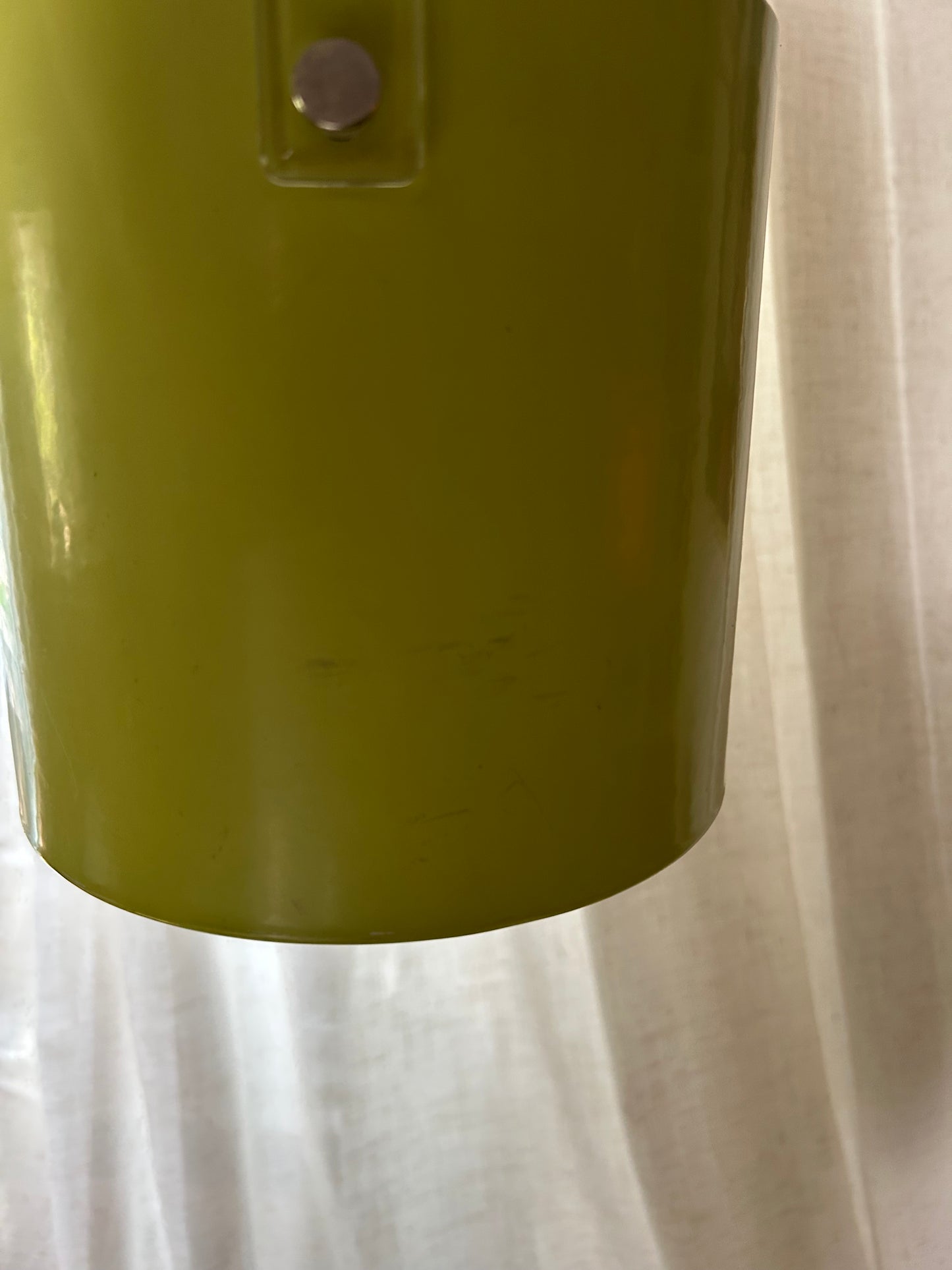 Vintage MCM Neon Yellow Acrylic Ice Bucket/Wine Chiller