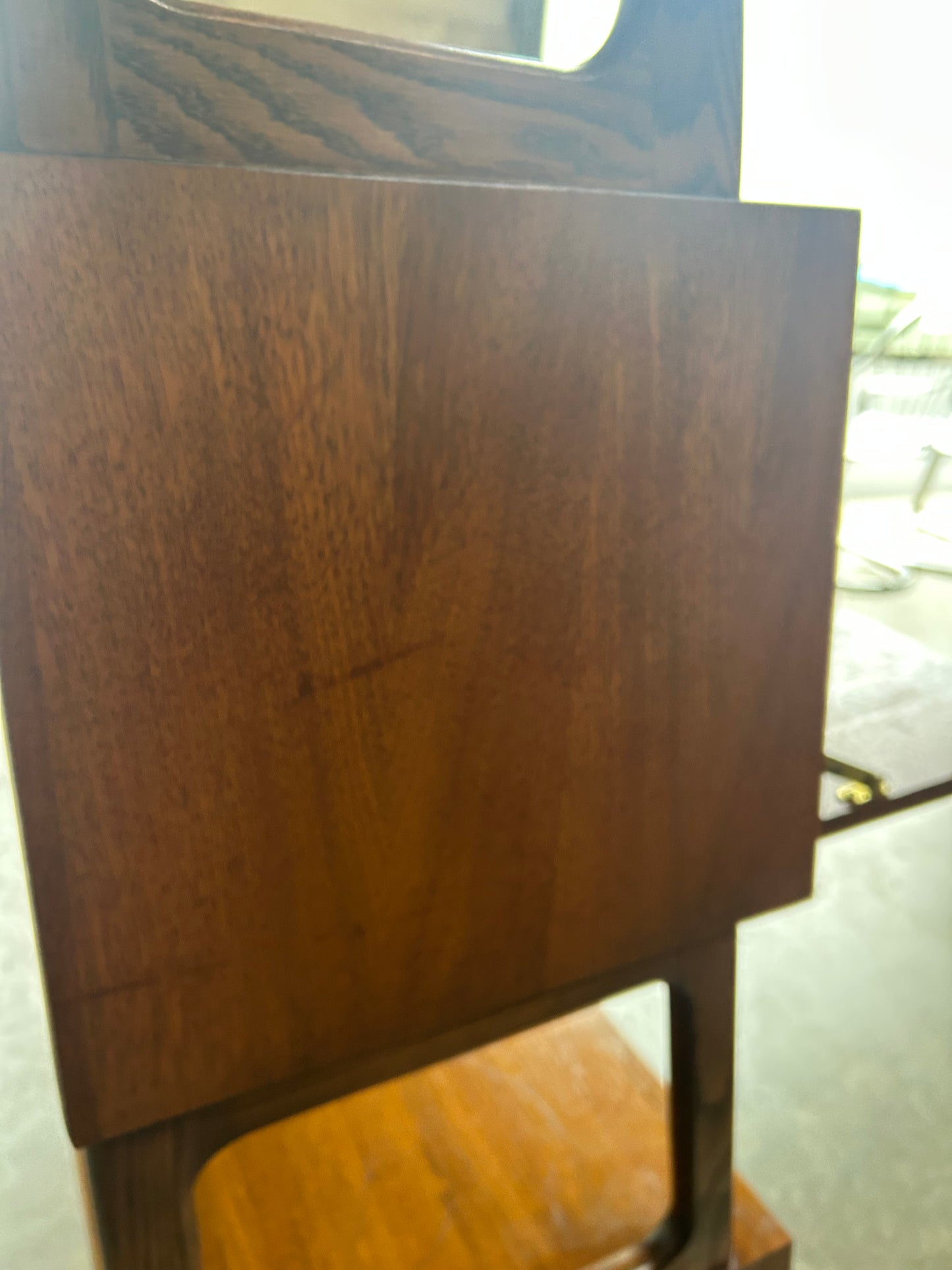 Vintage Midcentury Walnut Secretary Desk Bookcase by Saginaw Furniture, Circa 1960s