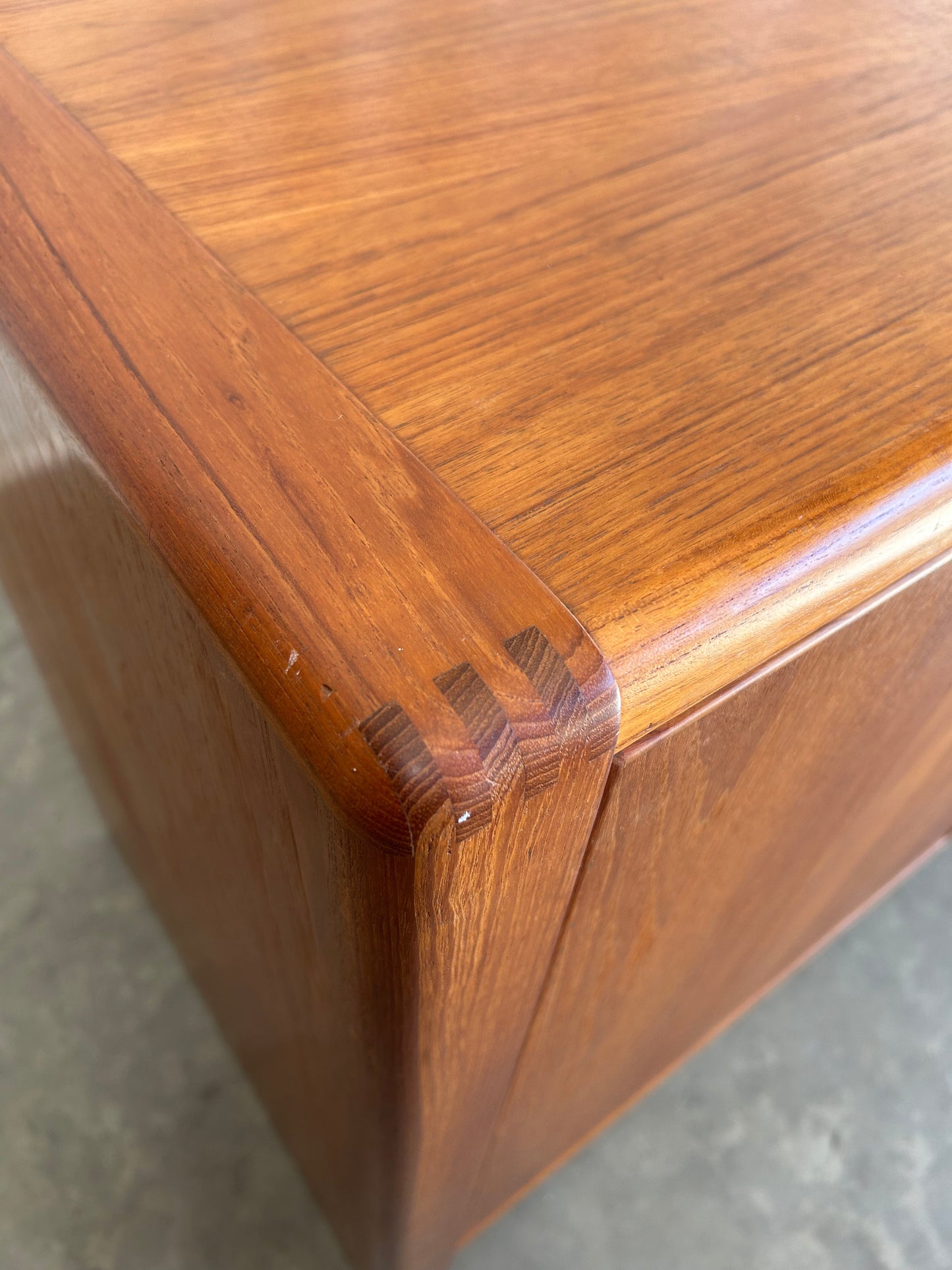 D-Scan Captain Line Scandinavian Modern Teak Credenza, Circa 1970s