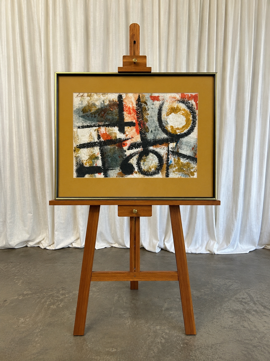 Signed Vintage Brutalist Abstract Crushed Paper Artwork