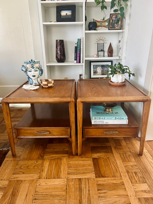 Pair of Heritage Mid Century End Tables